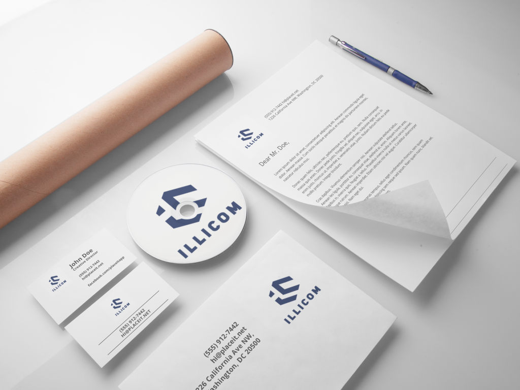 branding and visual identity mockup template a6301
